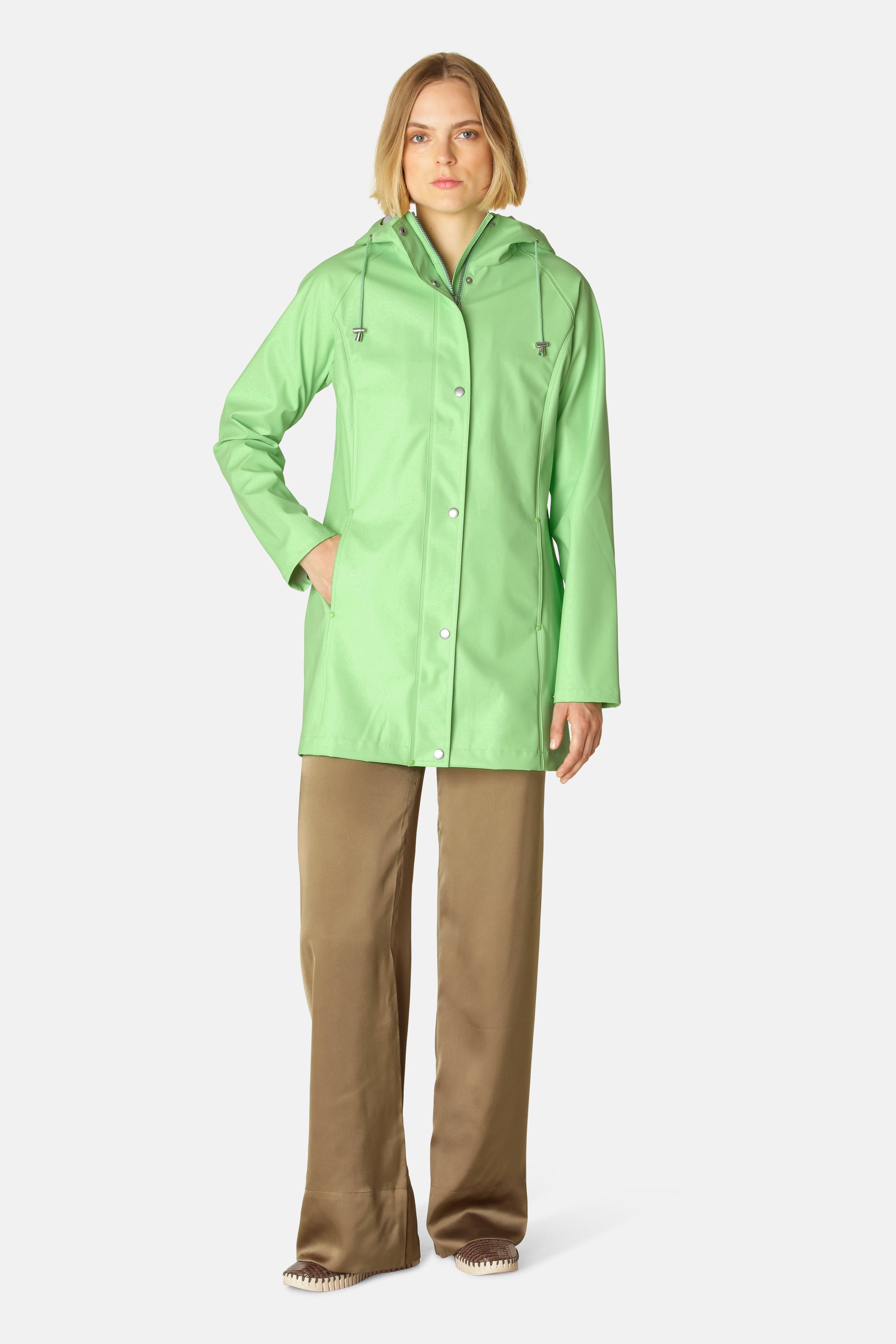 Ilse Jacobsen Hornbæk Rain Regenmantel Raincoat 495 Bright Green
